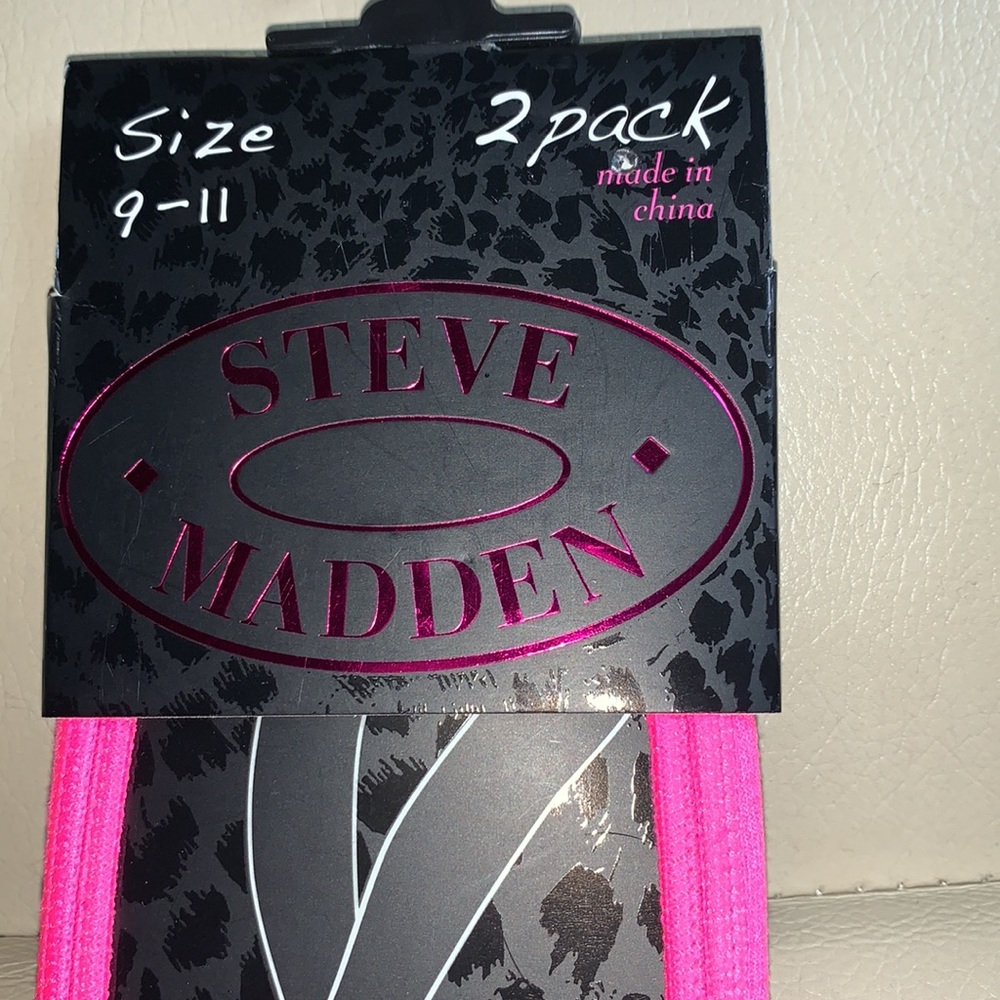 *3 for $25* Steve Madden 2pk ultra low footies Size L 9-11 NWT - Picture 4 of 4